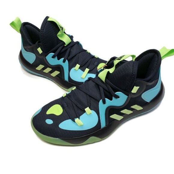 Adidas Harden Stepback 2 Basketball Shoes Mens Size 8 GZ2954 Green Pulse Aqua - Picture 3 of 7